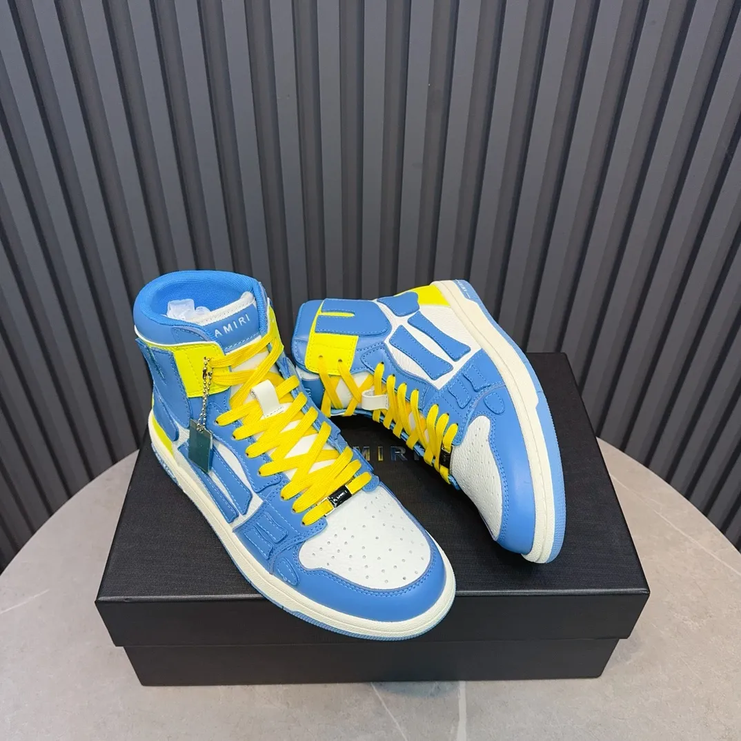 Men's shoes💰620💰 AMIRI AMIRI trendy brand hot sale🔥 Available all year round✅Couples💑 Official website synchronization Imported fabrics 1⃣️ratio 1⃣️Re-engraved, original factory special original sole, 35-45 (38.45. Non-refundable)